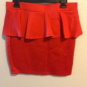 Peplum skirt
